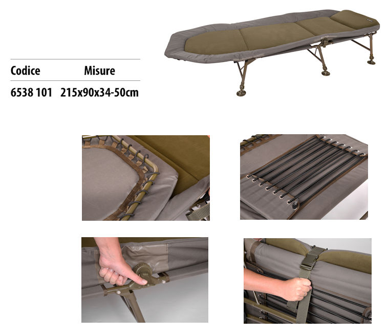 outback bedchair lettino carp fishing 